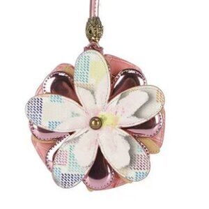 Kurt Geiger London Pink Flower Charm NWT $130